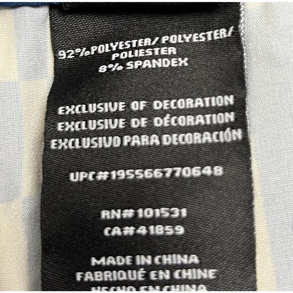 Neff Swim‎ Trunks Mens XL Blue Yellow Checkerboard Pockets Board Shorts - Picture 6 of 9